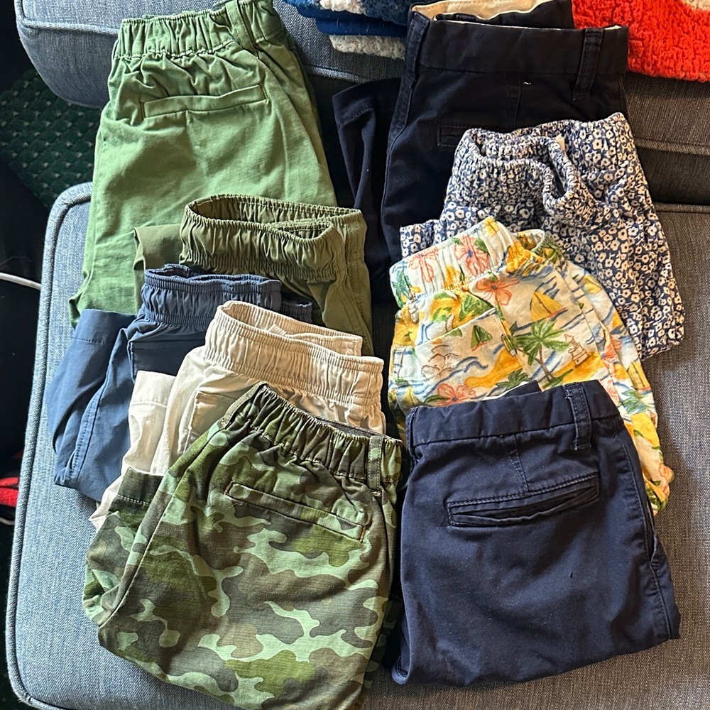 J. Crew Kids Shorts Bundle — Green, Navy, Camouflage, Floral, Cream